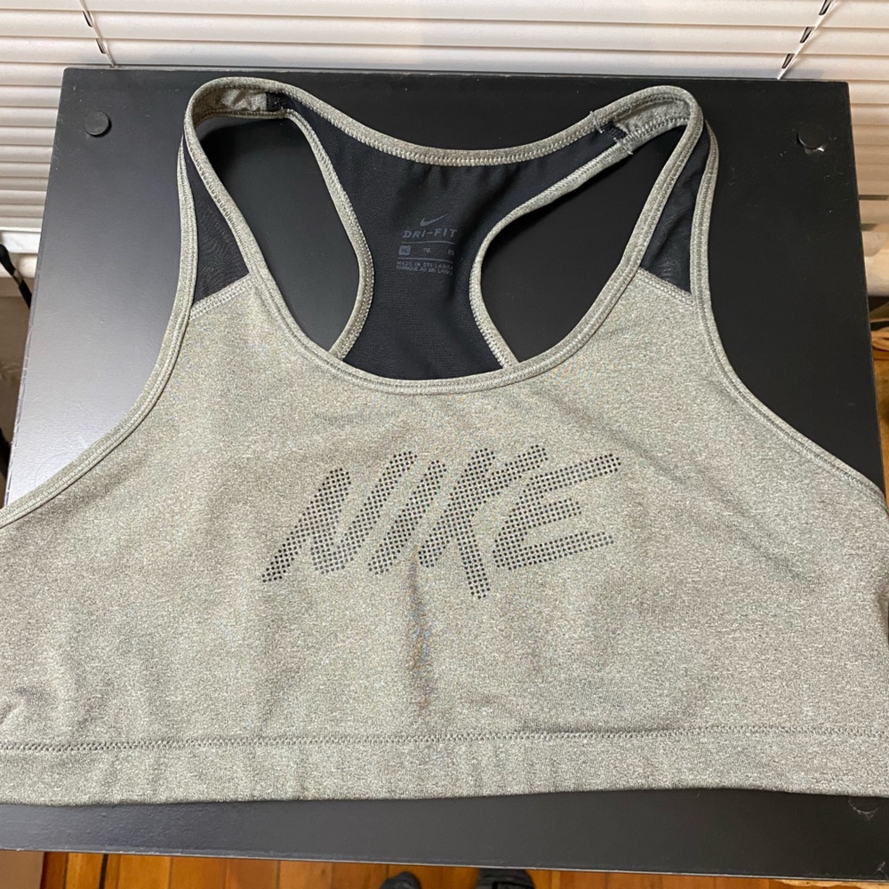 [Nike] Grey & Black Sports Bra